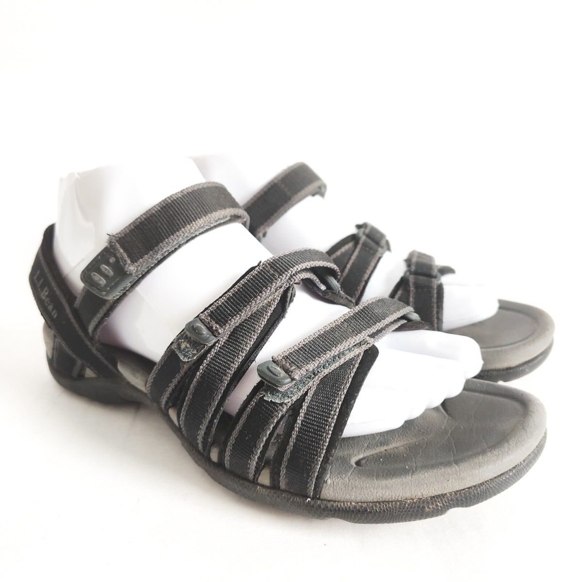 L.L.Bean Sandals Mens Gray Blue 7.5 M‎ Closed Toe Fisherman Outdoor Water Hiking KEEN Newport Leather Water Sandals Size 7.5 Beige Tan  main image 3