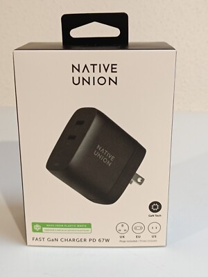 Native Union 67W Dual USB-C Fast GaN PD Wall Charger Black 4895200473077 _0,2_5
