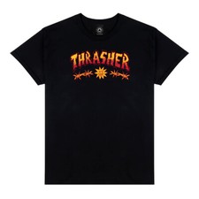 Thrasher Magazine SKETCH Skateboard T Shirt BLACK
