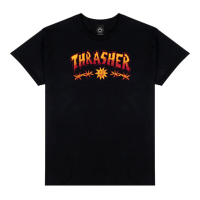 Thrasher Magazine SKETCH Skateboard T Shirt BLACK | eBay
