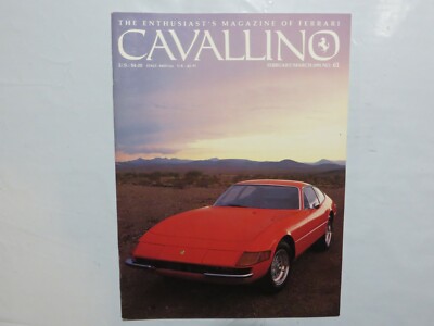Cavallino Ferrari Magazine #61 312 GP,365 GTB/4,500 Mondial Series II,641/3, 9M