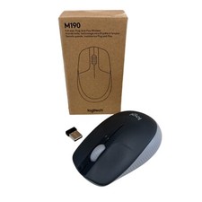 Logitech M190 Full Size Wireless Mouse Charco...