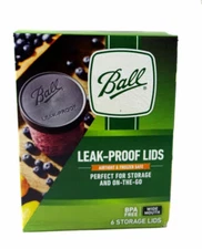 Ball Wide Mouth Leak-Proof Storage Lid (6-Count) 1440010813 Ball 1440010813