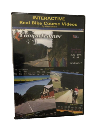 Interactive Real Bike Course Videos RacerMate Computrainer Cycling Sealed Unused