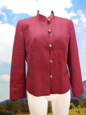 C&A einfarbig rot Dirndljacke wunderschöne festliche Trachtenjacke