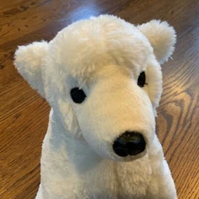 EUC Realistic Polar Bear 12” Weighted Stuffed Plush Morgan Home Door Stop