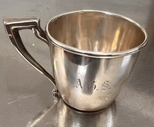 Vintage Baby Birth Cup Sterling Silver.