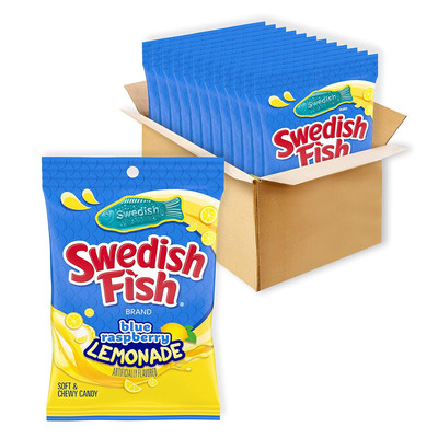 Blue Raspberry Lemonade Soft & Chewy Candy, Bulk Candy, 12-8.04 Oz Bags
