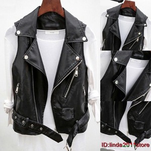 leather jacket waistcoat
