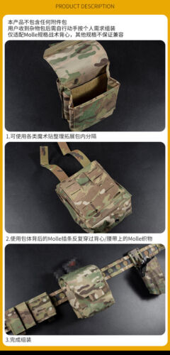 Bolsa de almacenamiento táctica para cinturón de cintura Molle SS ESTILO JSTA BOLSA 762 556 9 mm bolsa magnética - Imagen 8 de 15