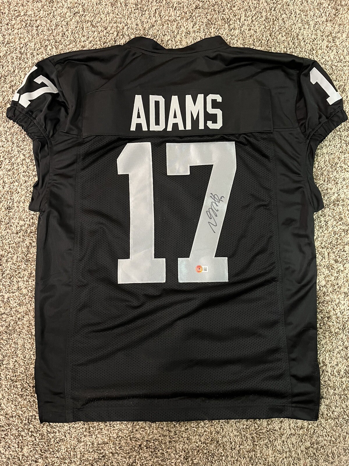 Davante Adams Autographed Signed Raiders Custom Jersey XL 