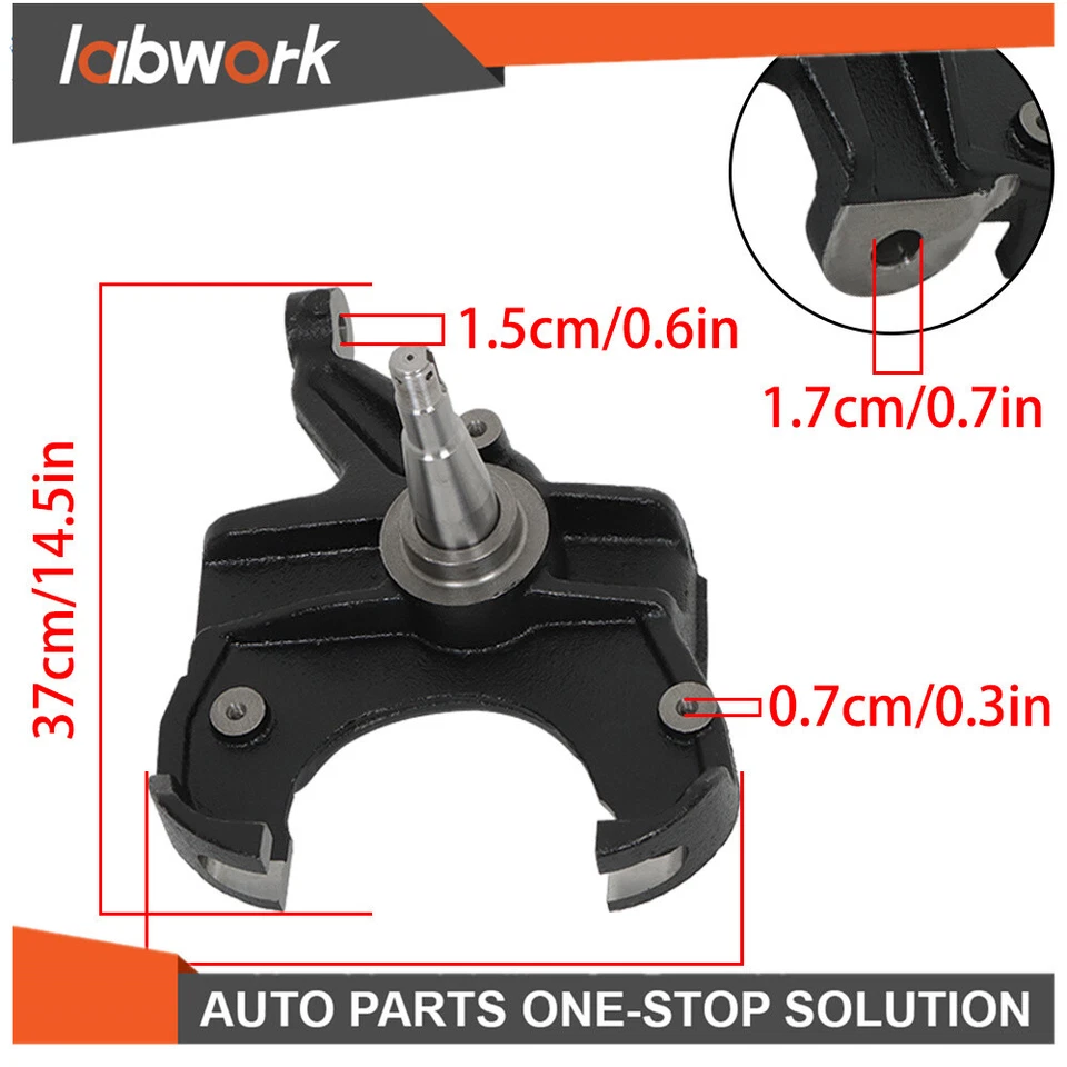 Labwork 2.5" Drop Spindles Front Suspension 1963-1970 For Chevrolet C10 Pickup - Image 2 of 4