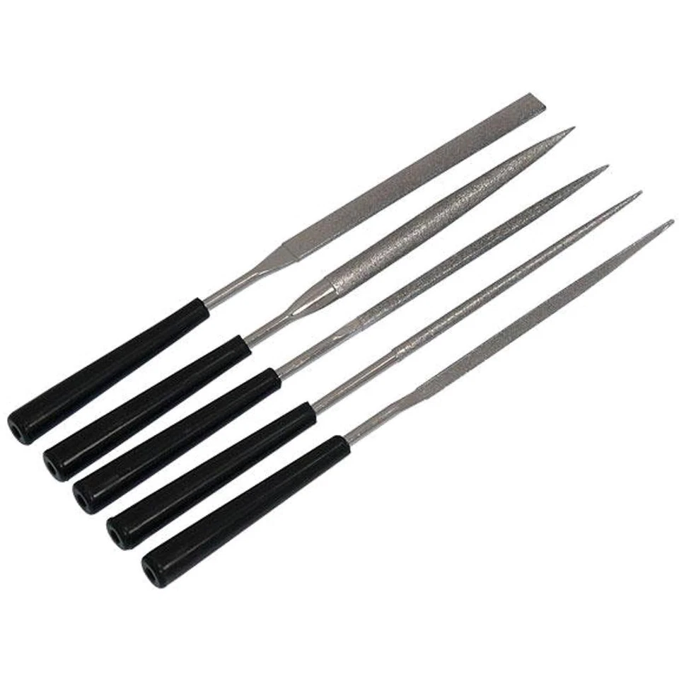 Neilsen 5pc Diamond Needle File Precision Micro Files Craft Work Jewellery Set - Image 3 of 3