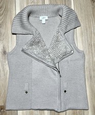 Ann Taylor Loft Asymmetrical Wool Blend Beige...