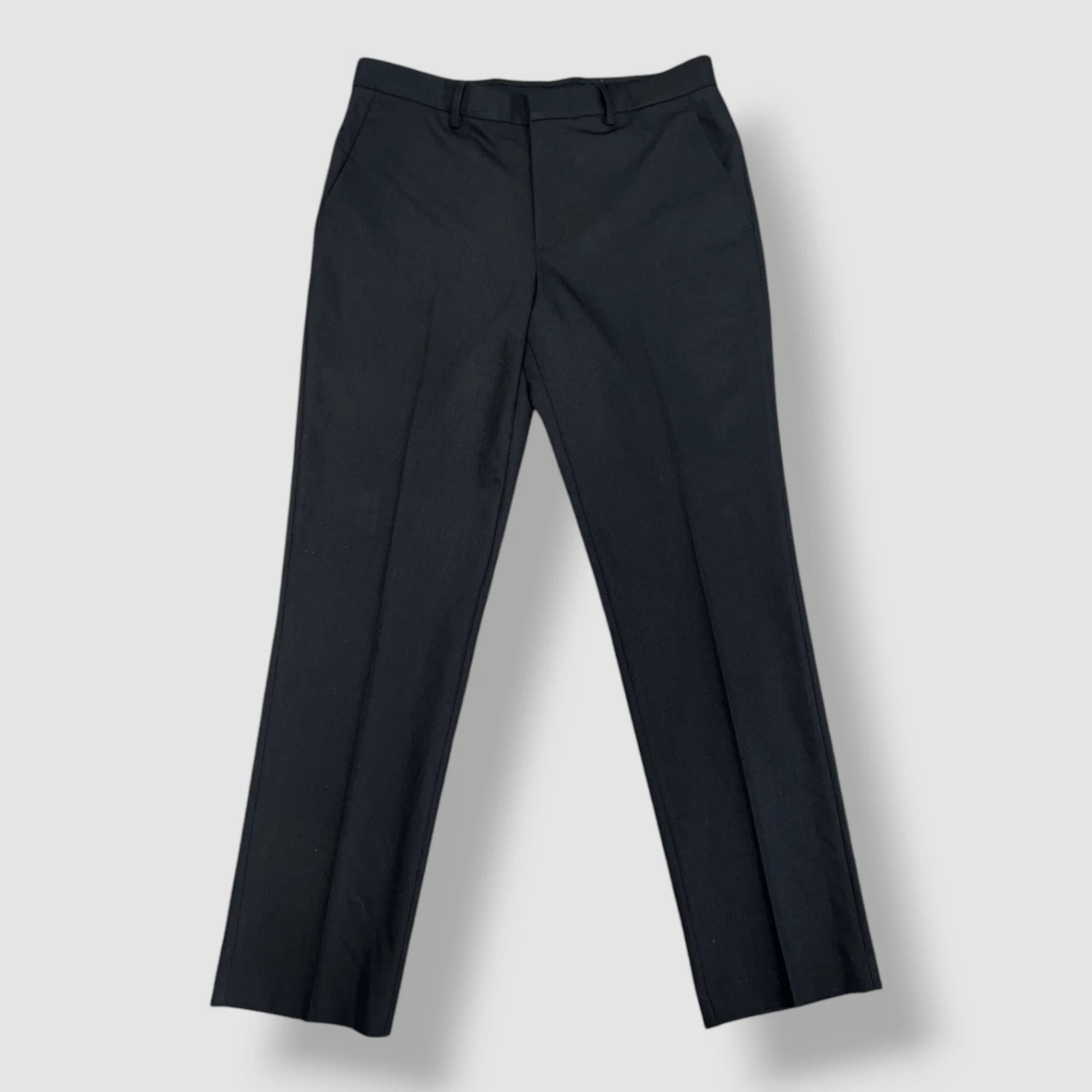 Perry Ellis Portfolio Men's Black Modern Fit Twill Dress Pants Size 34W 32L