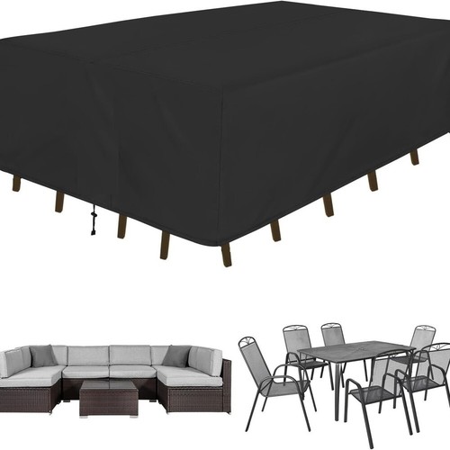 210D Oxford Fabric Outdoor Sofa Cover for Garden Dust and Weather Protection - Picture 7 of 13