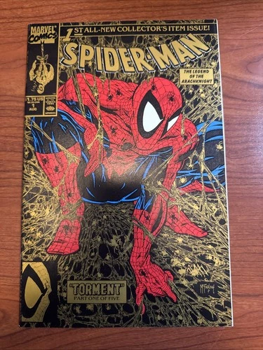 Spider-Man #1 Torment Gold Variant Todd McFarlane 1990 Marvel