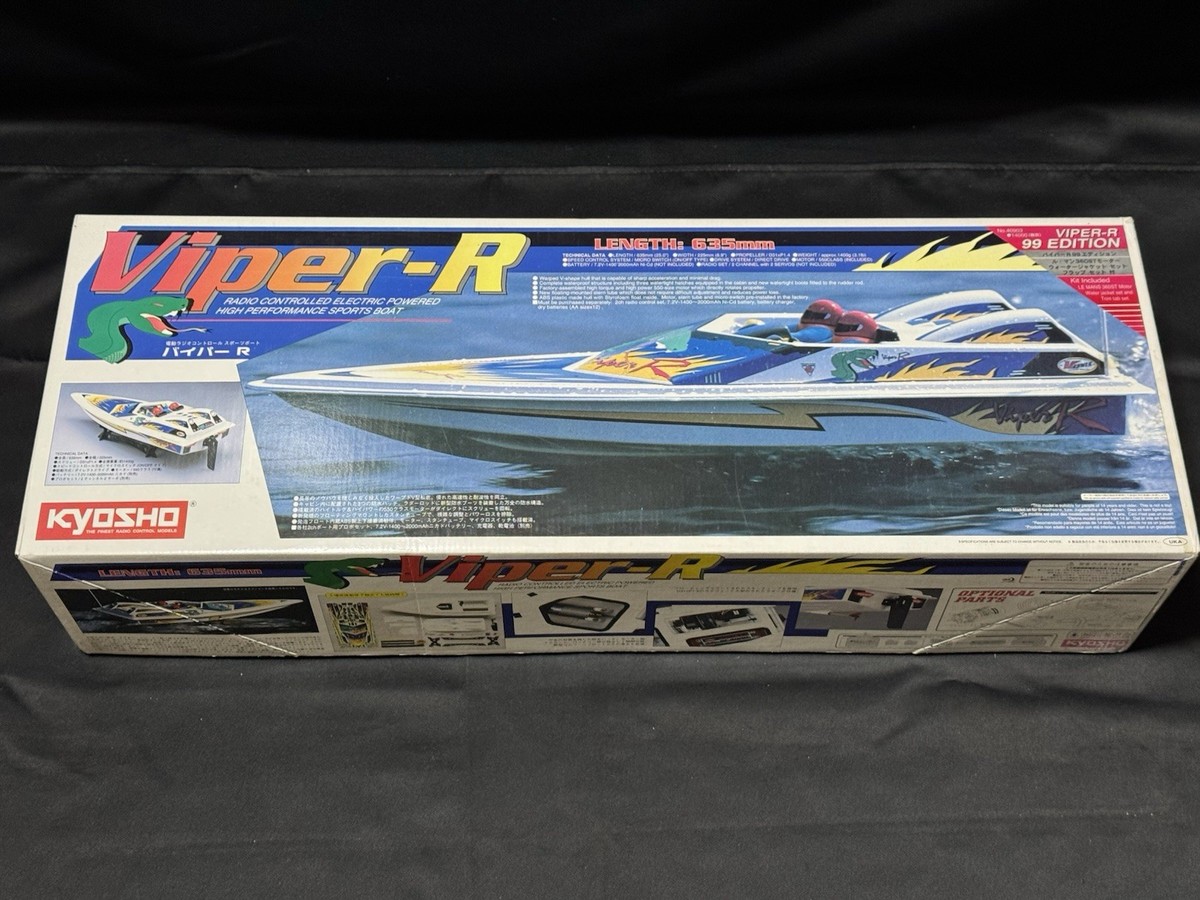 京商　ラジコン　ボート　Viper-R 99 Edition Vintage Kyosho RC Boat Viper-R 99 Edition EP New in Box | eBay