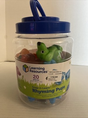 LEARNING RESOURCES SNAP-N-LEARN Rhyming Pups 20 Pieces #6705