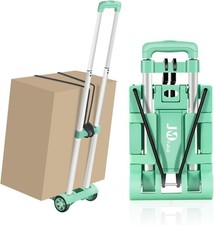 70 lbs Small Folding Hand Truck Dolly with 2 Wheels Foldable Luggage Cart