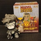 Gambit B&W Chase Marvel Zombies Funko Mystery Minis Bobblehead Figure w/box