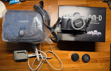 OLYMPUS OM-D E-M10 Mark III 14-42mm EZ  40-150mm Silver From JAPAN