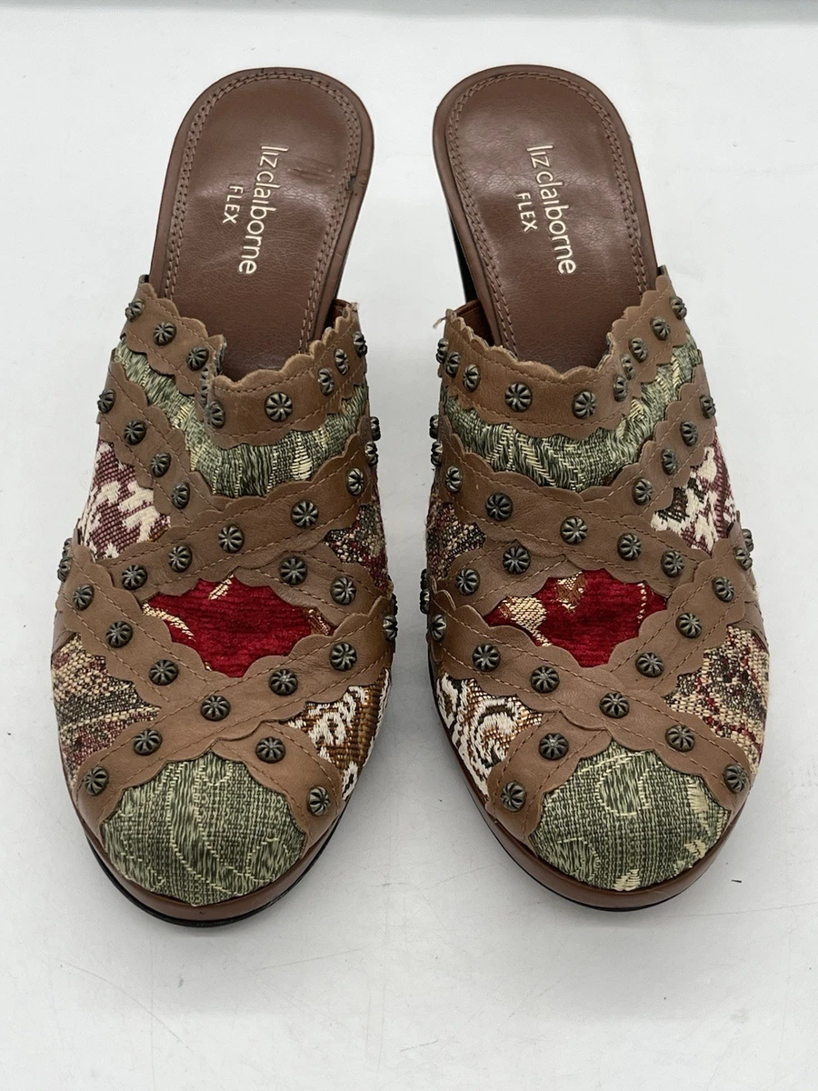 Mocassins Liz Claiborne Flex Cuir Doré - Taille 6.5 US (femme), Neufs En Boîte