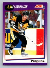 #82 1991-92 Score Ulf Samuelsson Pittsburgh Penguins
