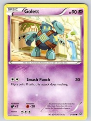 Golett 34/98 Ancient Origins Common Pokemon Card
