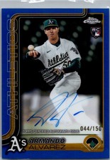 2025 Topps Chrome - Armando Alvarez #RA-AAL Blue Refractor Auto /150 (AU, RC)