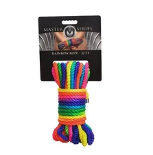 XR Brands Master Series Ultimately Pleasurable Rainbow Rope 32 Feet, New