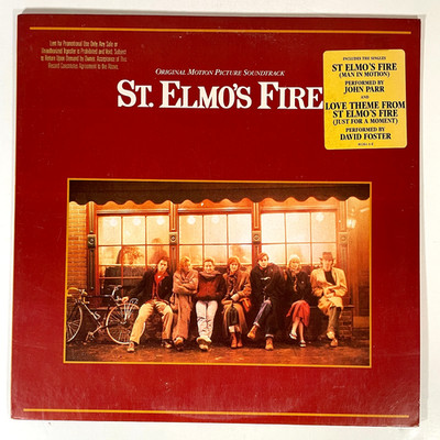 St. Elmo's Fire Soundtrack Vinyl LP Promo Hype Sticker 1985 NM
