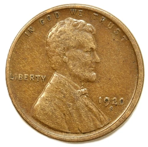 1920-S 1C BN Lincoln Cent- Choice VF-SMH936