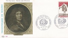 FRANCE 1973 FDC TRICENTENAIRE DE LA MORT DE MOLIERE YT 1771