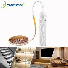 PIR Motion Sensor LED Strip Battery Wireless Light Stairs Cabinet Closet Lamp UK