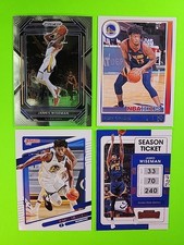 2021-22 James Wiseman Lot (4) Different NBA Cards Prizm/Contenders Warriors