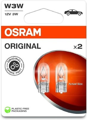 OSRAM ORIGINAL W3W W2.1x9.5d 12 V/3 W (2er Blister)