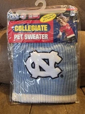 Pets First North Carolina Tarheels Dog Sweater Small