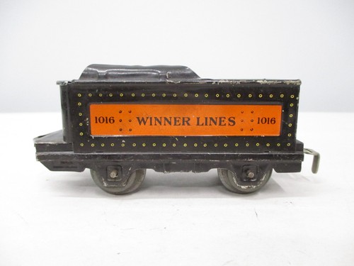 Lionel 1016 Winner Lines Tender schwarz orange Litho 4W Vorkrieg Spur O X7937 | Zustand: Used