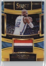 2018 Panini Select Throwback Memorabilia Gold Prizm 1/10 Taj Gibson #TM-TGB 5xx