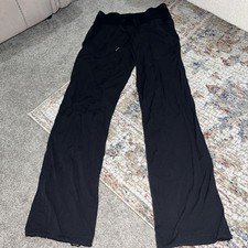 Lululemon Dance Studio Pants Womens Size 4 Black Wide Leg Drawstring