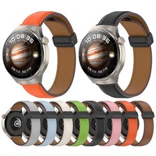 20/22mm Leather Watch Strap Band for Huawei/Samsung Galaxy/Amazfit Series Watch