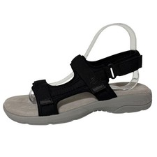 Easy Spirit Women's Trish 2 Black Sport Sandals Comfort Cushion Slingback Size 9