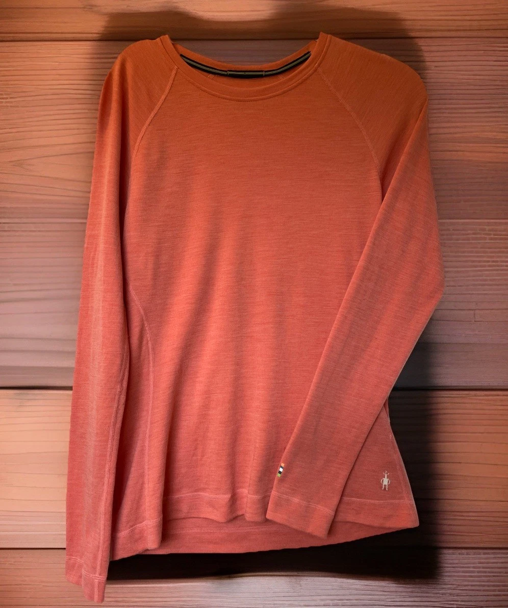Smartwool Classic Thermal Merino 250 Base Layer Crewneck Womens XL Coral