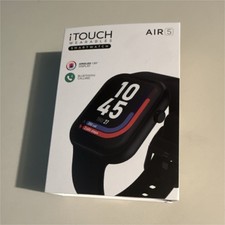 Smartwatch iTOUCH AIR 5 AMOLED Display Bluetooth Calling Black Silicone Band