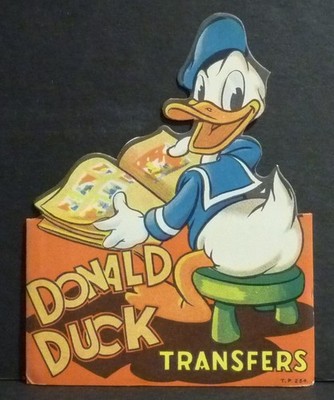 Disney 1950's Donald Duck Transfers (Tattoos) Booklet Tower Press British Made