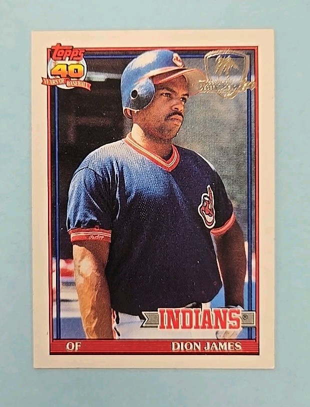 1991 Topps Desert Shield Dion James #117 Card