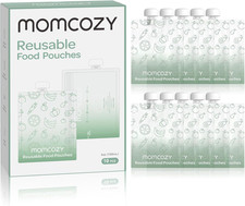 Momcozy Reusable Baby Food Pouches for Toddlers,Bpa Free Plastic,Food Safe,Freez