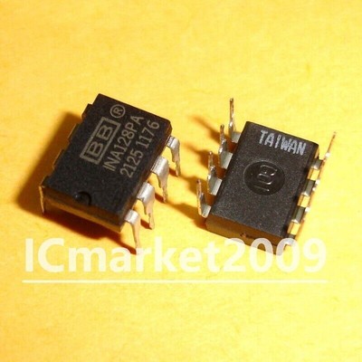 10 PCS INA128PA DIP-8 INA128P A Instrumentation Amplifiers   Low Power #A6-42^