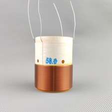 1pcs ID:58mm Double 4  4 Ohm Bass Voice Coil for Woofer Bass Speaker